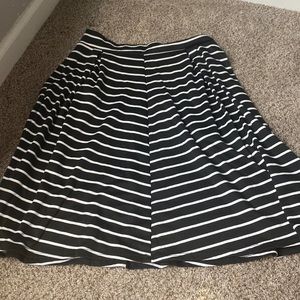 Black and white skirt .
